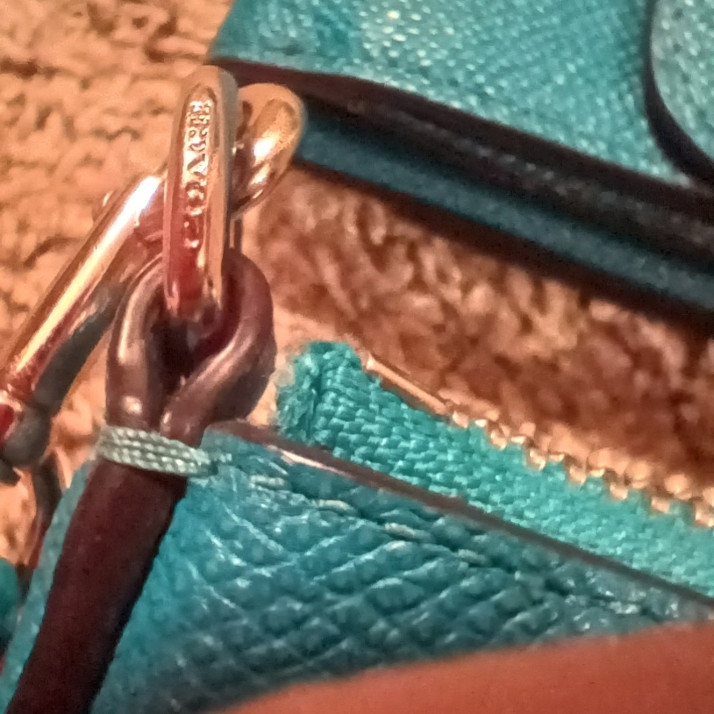 Coach Vibrant Blue Crossbody Bag and Wallet - Picture 5 of 16